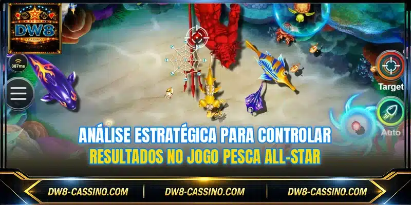 Análise estratégica para controlar resultados no jogo Pesca All-Star