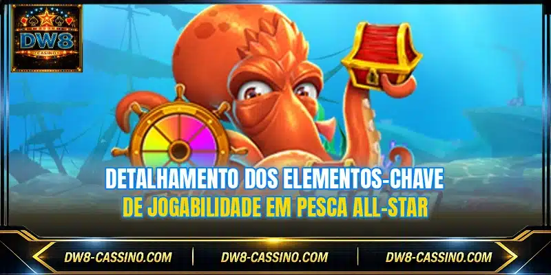 Detalhamento dos elementos-chave de jogabilidade em Pesca All-Star
