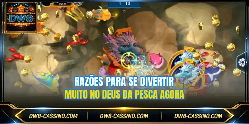 Razões para se divertir muito no Deus da Pesca agora