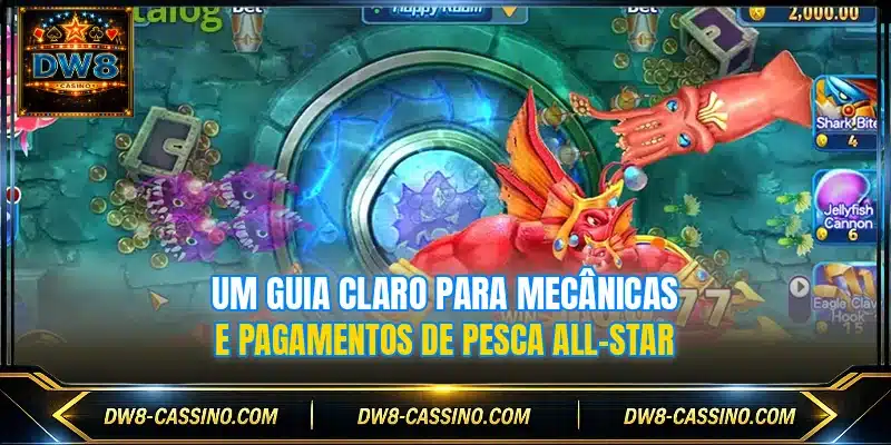 Um guia claro para mecânicas e pagamentos de Pesca All-Star