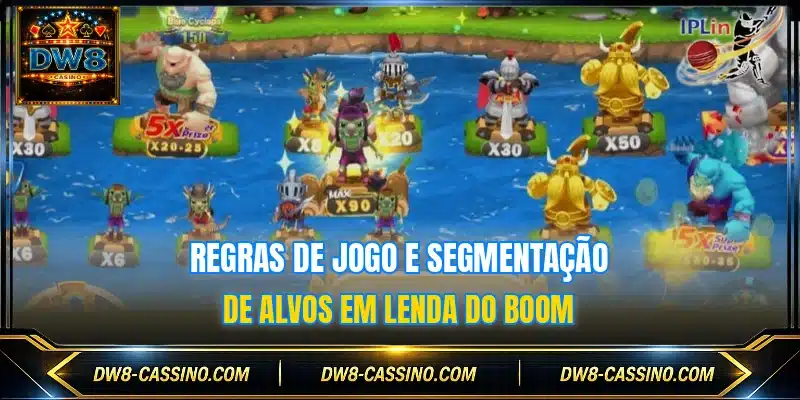 Regras de jogo e segmentação de alvos em Lenda do Boom